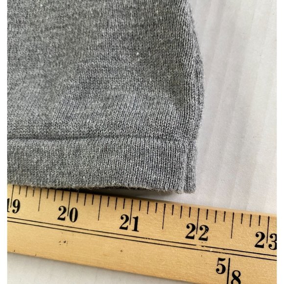 St. John’s Bay Women’s Gray Cotton Ribbed Open Front Knit Cardigan M - Office - Picture 8 of 9